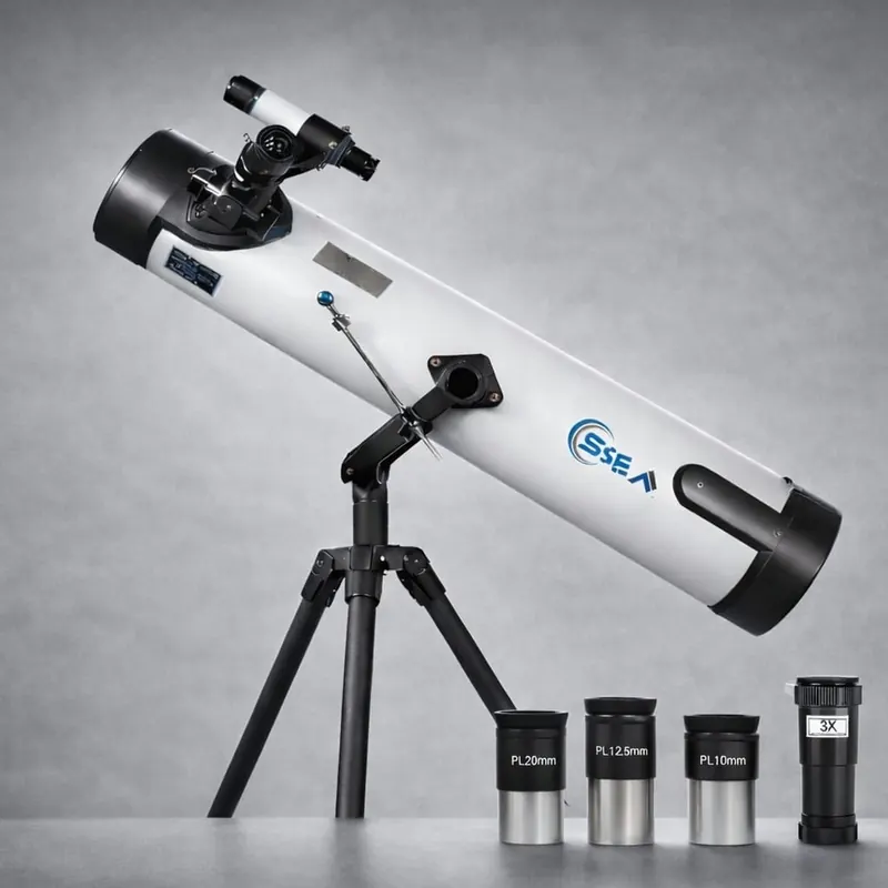 SSEA 80700 Astronomical Telescope | 80mm Aperture, 700mm Focal Length | Premium 1.25″ Eyepiece System | Made in India - view 1