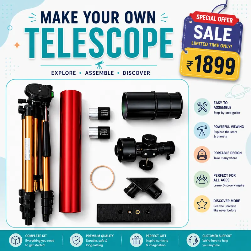 Pullox DIY Telescope Kit - view 1