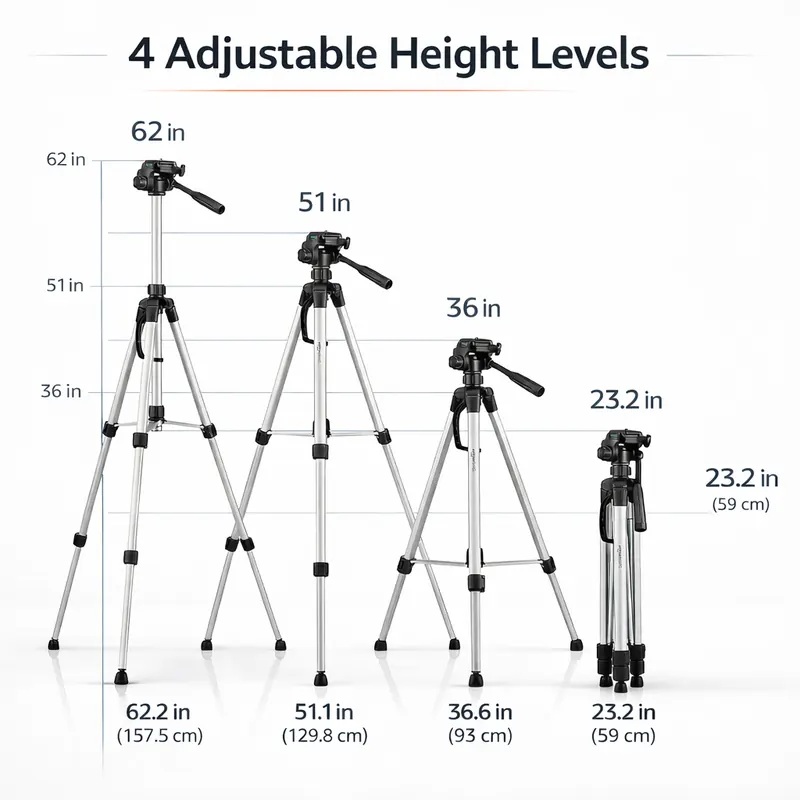 Pullox Heavy Duty Professional Aluminum Tripod view 4