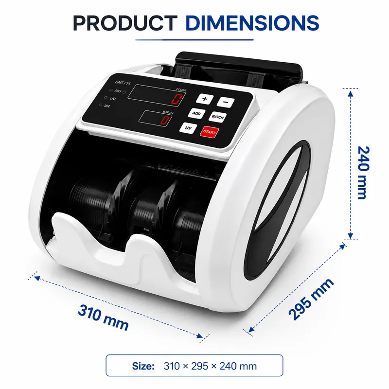 PULLOX BMT715 Currency Counting Machine - view 2