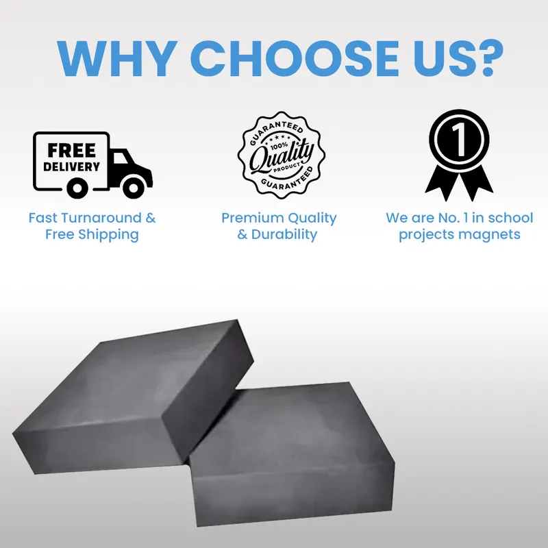 Pullox Heavy-Duty  Square Ferrite Magnet 50×50×12.5mm view 4