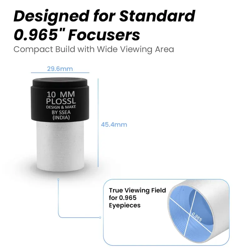 PULLOX 10mm 4 Element Plossl Telescope Eyepiece (0.965 Inch) - view 4