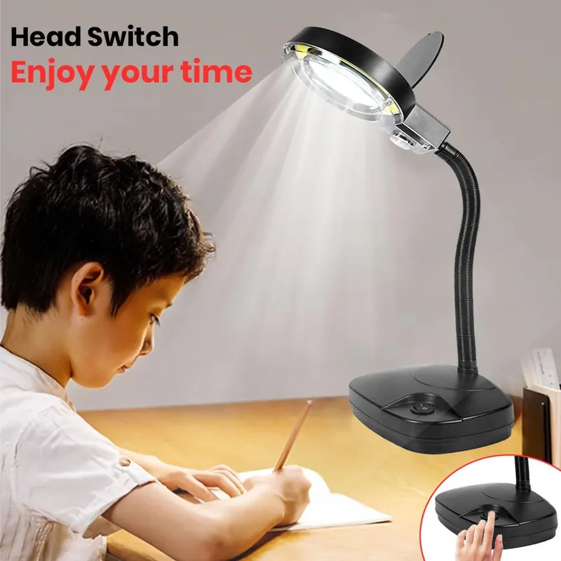 Pullox 86D LED Magnifying Study Lamp with Glass Lens view 3