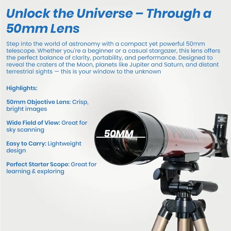 Pullox 52AZ Moon Hunter Astronomical Refractor Telescope - view 2