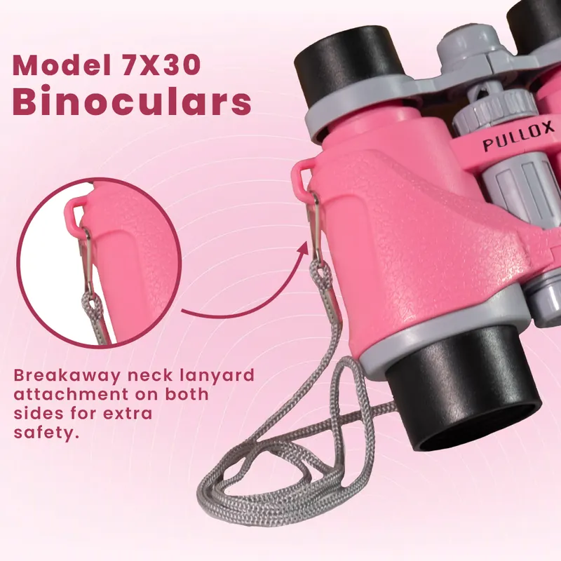 Pullox Explorer Pro 7×30 Kids Binocular – Compass & Red Laser Guide view 3