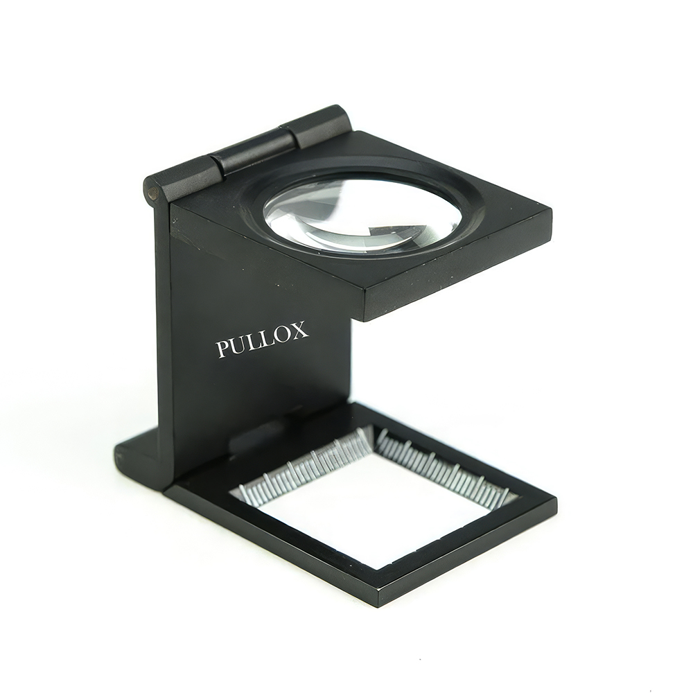 Pullox 10X Measuring Loupe | ABS Plastic Body | Built-in Scale Reticle | Foldable Inspection Loupe - view 1