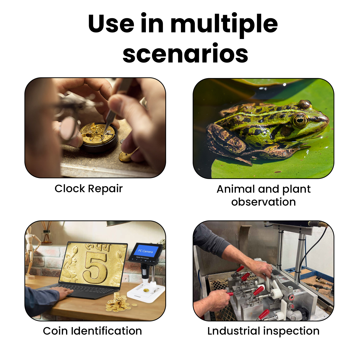 PULLOX 50X–1000X HD Digital Microscope for Study & Inspection - view 5