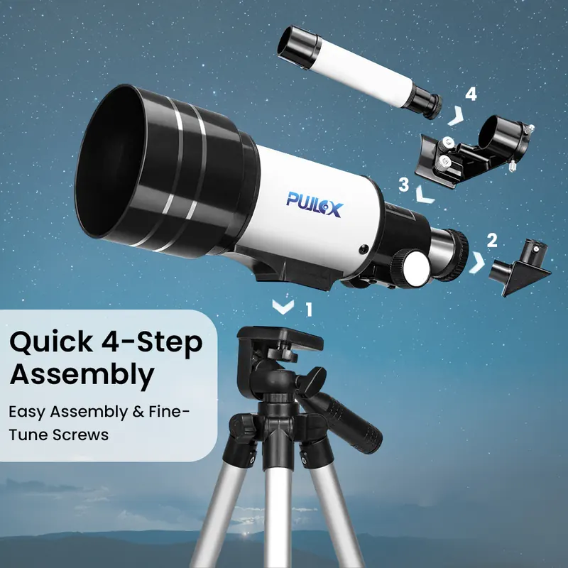Pullox StarLite F30070 – Compact Explorer Telescope for Beginners view 2
