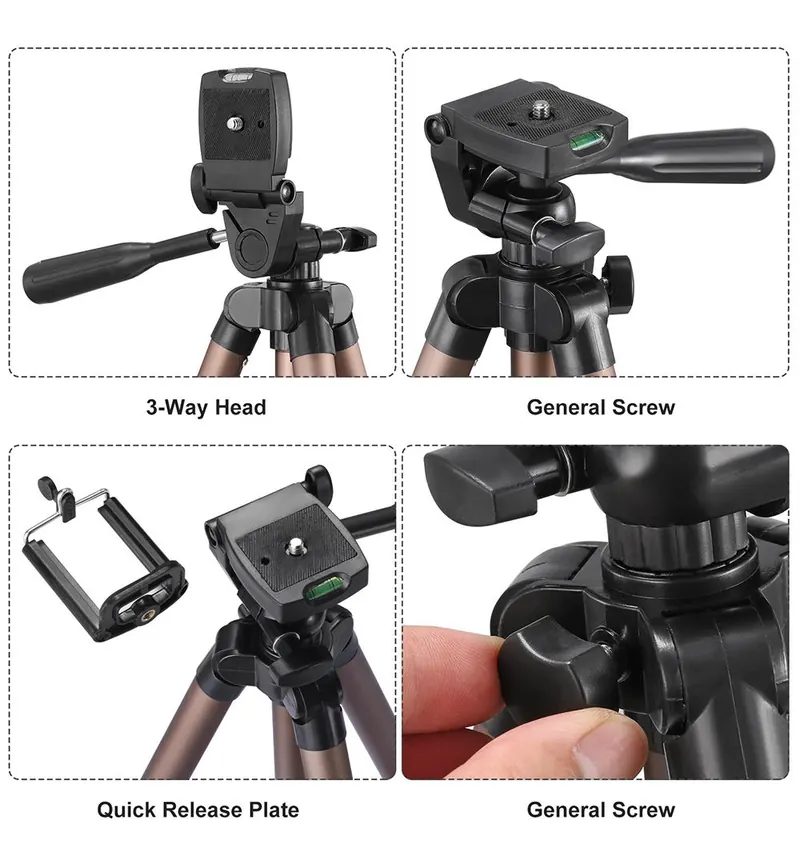 Pullox Adjustable Aluminum Tripod view 4