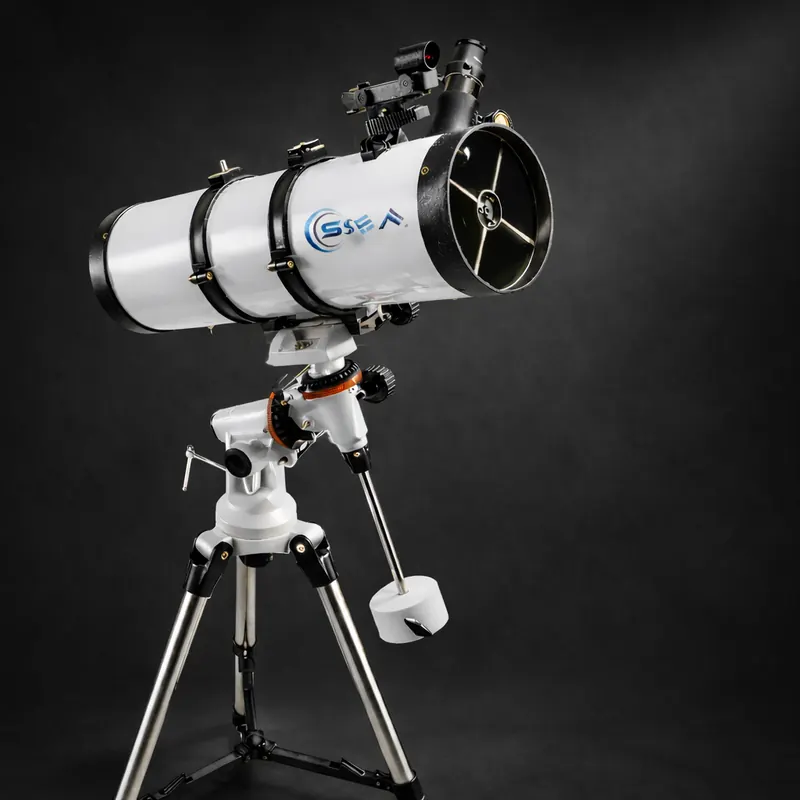 SSEA 130650 EQ Professional Reflector Telescope – 130mm Light-Gathering Optics | German EQ Tracking | Smartphone Ready | Travel Bag Included - view 1