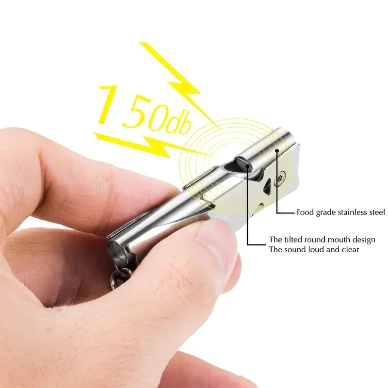 Pullox Double Tube Survival Whistle – High Decibel Outdoor Safety Whistle view 3