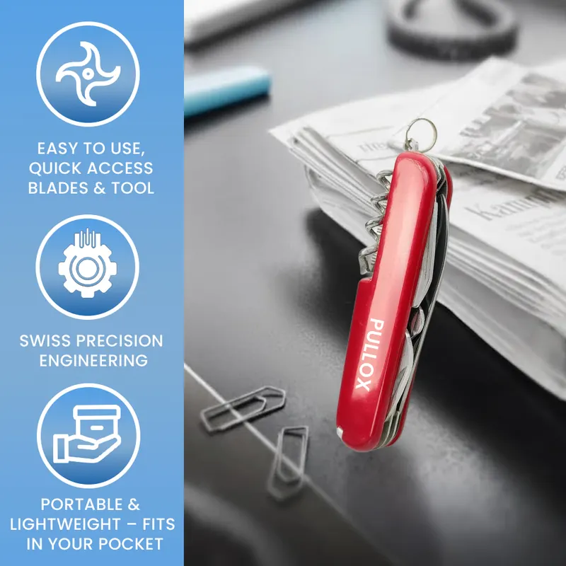 Pullox 14-in-1 Multifunctional Pocket Knife – Stainless Steel Survival & Utility Tool for Camping, Travel & Everyday Use - view 5