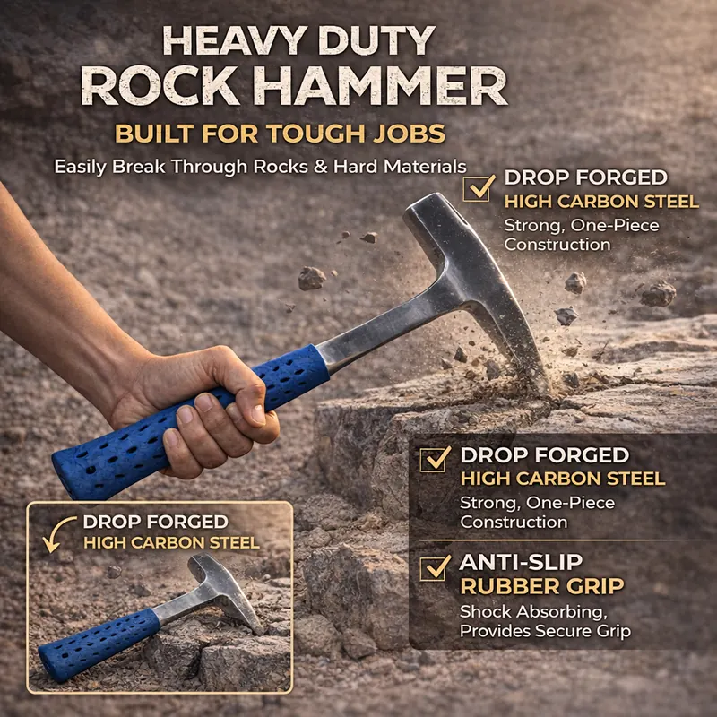 Pullox FieldPro Pointed Tip Geological  Hammer view 2