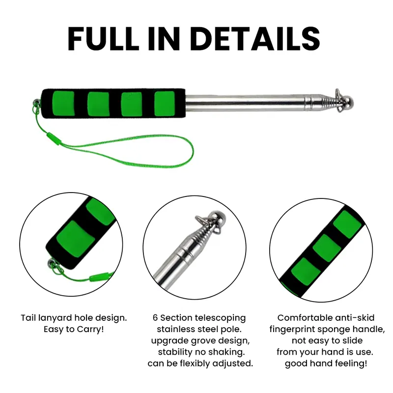 Pullox 5FT Telescopic Stainless Steel Flagpole view 3