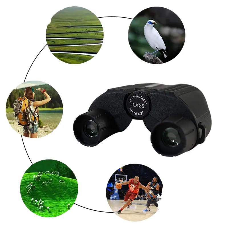 Pullox Pocket Rocket 10×25 Compact Binocular – Wide Field Precision Optics - view 5