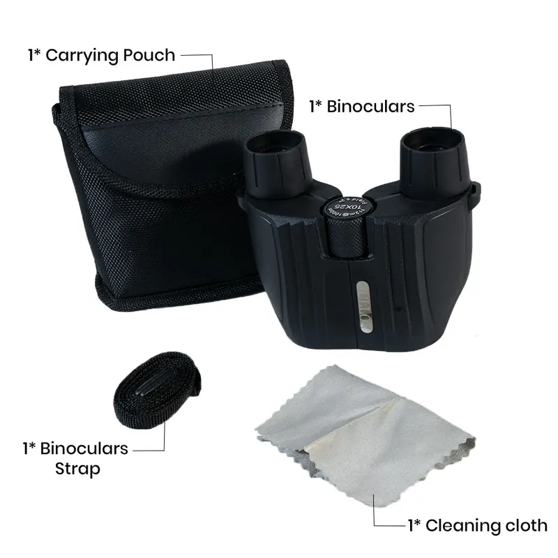 Pullox Pocket Rocket 10×25 Compact Binocular – Wide Field Precision Optics - view 4